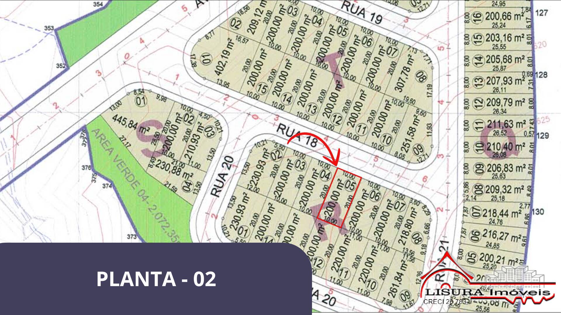 Terreno à venda, 200m² - Foto 1