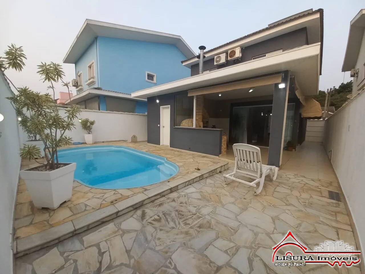 (BA) CASA ALTO PADRÃO NO CONDOMÍNIO CRISTAL PARK I JACAREI SP COM PISCINA